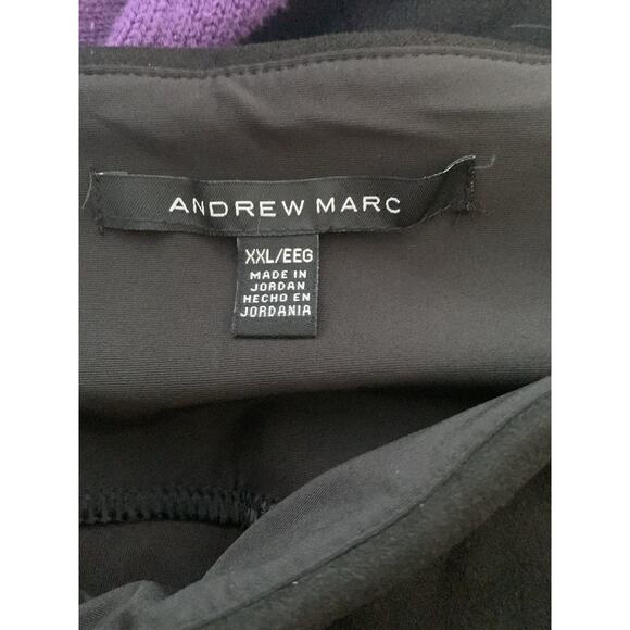 Andrew Marc women's XXL 2x black faux suede leggings new casual ponte - Picture 4 of 7